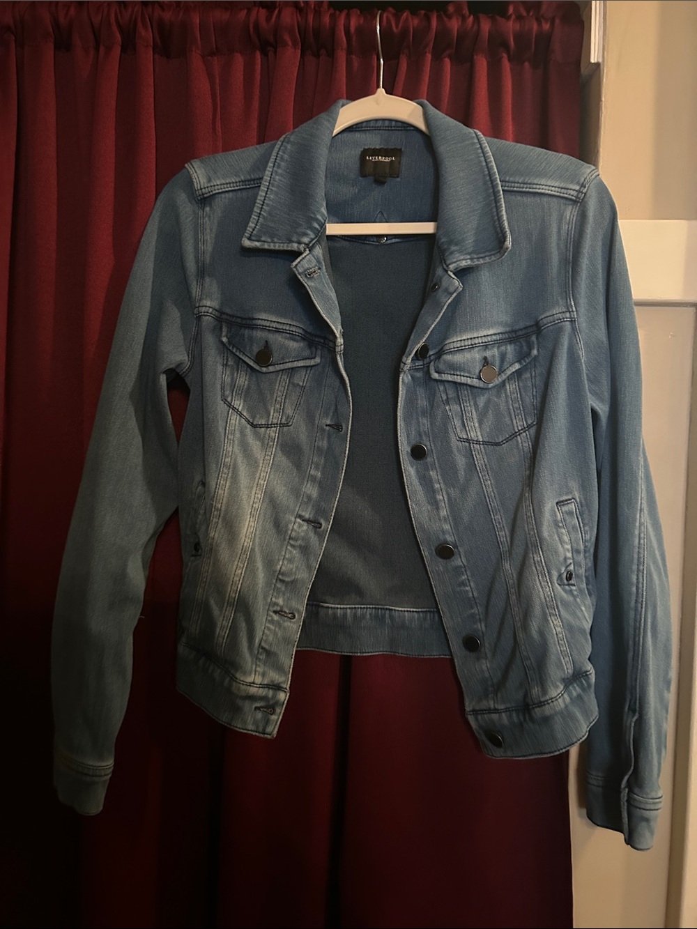 Liverpool Light Blue Denim Jacket Soft with stretch. S